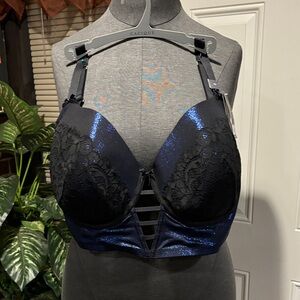 Cacique Midnight Blue Lace Bra